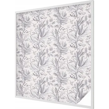 Okenní dekorace Dekorativní mléčná fólie na okno se vzorem listů a motýlů 100x116 cm