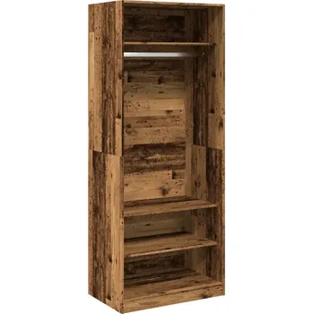 Šatní skříň Šatní skříň old wood 80 x 50 x 200 cm kompozitní dřevo Hnědá3307700