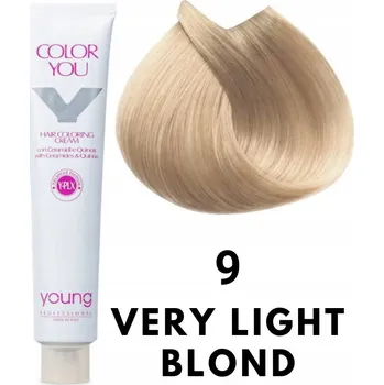 Barva na vlasy Young barva na vlasy 9 (Přírodní velmi světlý blond) 100 ml