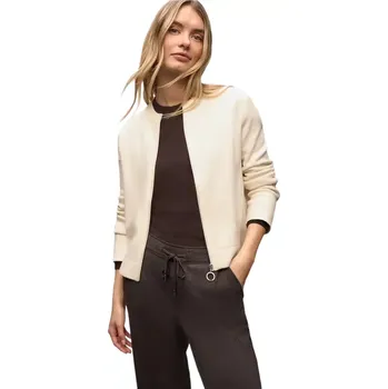 Dámský svetr Dámský stylový svetřík se zipem Street One 254036 cream velikost 36