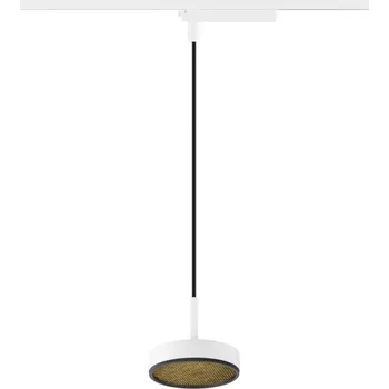 BIG WHITE (SLV) GRIP! FLAT 1~ závěsné svítidlo, PHASE, délka závěsu 200 cm, 2700/3000 K, bílá / černá 1009134