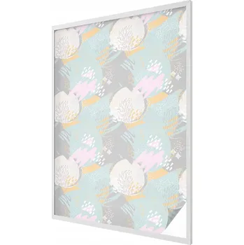 Okenní dekorace Samolepicí Mléčná fólie na okno, sklo - Abstraktní harmonie 100x146 cm