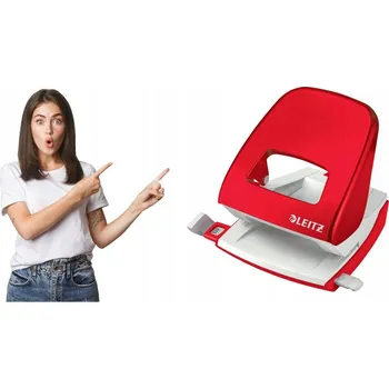 Děrovačka Kancelářská děrovačka Leitz červená