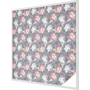 Okenní dekorace Dekorativní Samolepicí Fólie Vitráž na Sklo Okno Květinová elegance 100x100