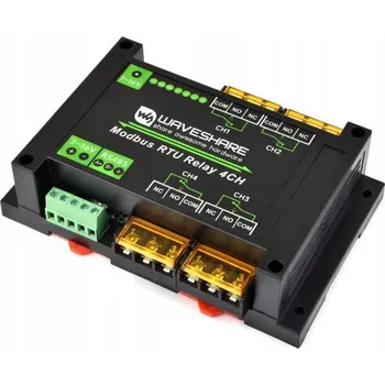 Relé WaveShare Modbus RTU Relay 4kanálové
