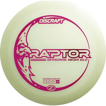 Discraft Mega Glo Raptor 173g Bílá