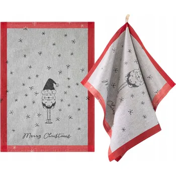 Utěrka ZWOLTEX SANTA CLAUS hadřík bavlněná červená 200g 50x70