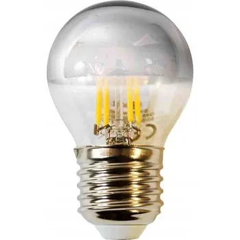 Žárovka LED Filamentová žárovka 4W G45 E27 STŘÍBRNÁ