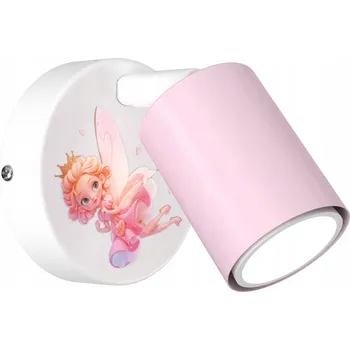 Nástěnné svítidlo Dětská nastavitelná nástěnná lampa růžová / laserový potisk princezna GU10