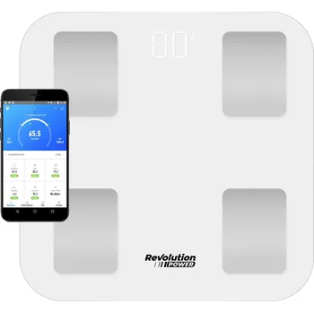 Osobní váha Osobní váha Revolution POWER chytrá váha bílá skleněná PR-8072-NM