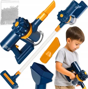 Vysavač TYČOVÝ VYSAVAČ PRO DĚTI RUČNÍ AKUMULÁTOROVÝ ZVUK FUNKCE SÁNÍ