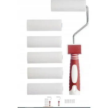 Malířský váleček PARKSIDE SADA MALÍŘSKÝCH VÁLEČKŮ ČERVENÝ VÁLEČEK + 6 PĚNOVÝCH NÁHRADNÍCH VÁLEČKŮ