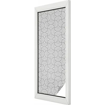 Okenní dekorace Mléčná dýha Fólie na okno Balkon Sklo Blesk vzor 50x146 cm