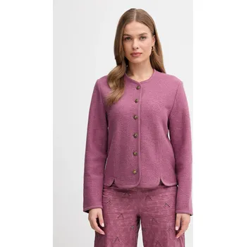Dámské sako Vlněné sako Hoss Intropia fialová barva, 5432676 44X, vel. M