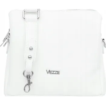 Kabelka Vezze kabelka z pravé lícové kůže bílá