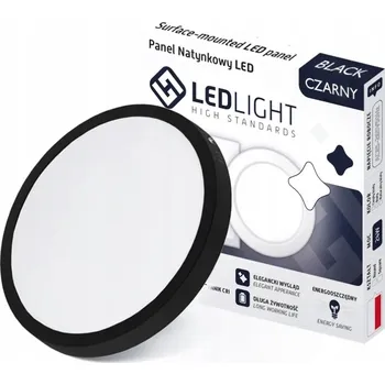 STROPNÍ SVÍTIDLO LED PANEL NA OMÍTKU NEBLIKAJÍCÍ CCD ČERNÝ