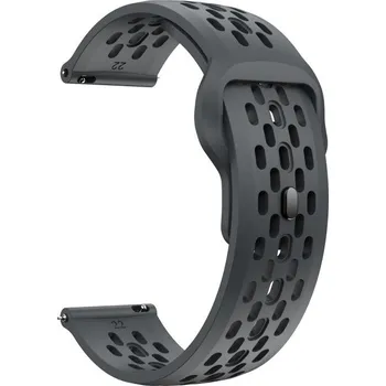 Příslušenství k chytrým hodinkám VSECHNONAMOBIL 129635 AIRY Univerzální silikonový řemínek pro hodinky se šířkou 20mm tmavě šedý