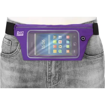 Ledvinka Pako Jeans ledvinka na opasek, pouzdro na telefon, ledvinka unisex fialová