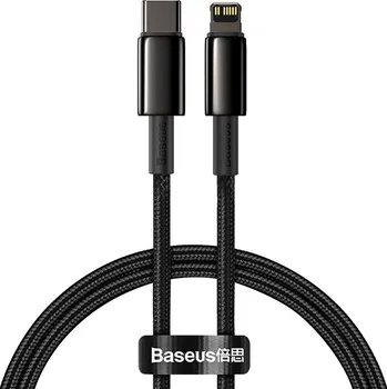 Datový kabel Baseus Tungsten Gold Cable Type-C to iP PD 20W 1m (černý)