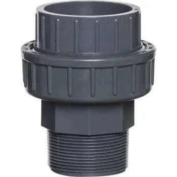 Instalatérský materiál PVC tvarovka, šroubení bez kroužku, 63mm x 2