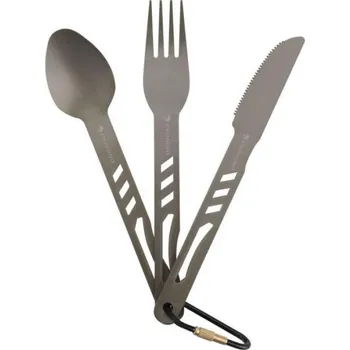 kempingový příbor Příbor Ferrino SET CUTLERY ALU UNI Stříbrná