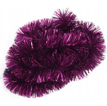 Vánoční dekorace Červený vánoční řetěz z metalizované fólie 2m GOLIAT POLSKÁ VÝROBA