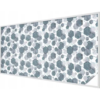 Okenní dekorace Samolepicí Mléčná fólie na okno s geometrickými šestiúhelníky 200x100 cm