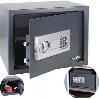 Trezor MALÝ NÁBYTEKOVÝ TREZOR DOMÁCÍ NA DOKUMENTY SCHRÁNKA ELEKTRONICKÝ ZÁMEK KÓD KLÍČ