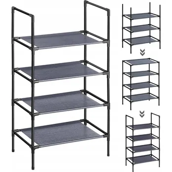 regál REGAŁ NA BUTY SZAFKA STOJAK NA OBUWIE 4 PÓŁKI 80x45 cm