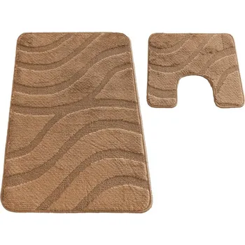 Koberec Sada koupelnových koberečků Montana Symphony Light Brown