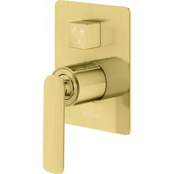 Vodovodní baterie Nástěnná vanová baterie páková Kohlman EXPERIENCE BRUSHED GOLD zlatá (kartáčované zlato)