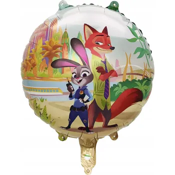 Balónek Fóliový balónek Zootropolis Judy a Nick 18 palců (45 cm) – narozeninový balónek