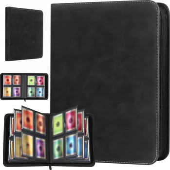 Karetní hra ALBUM NA KARTY - SEGREGÁTOR 112 KAPES VODĚODOLNÝ BEZPEČNÝ ZÁMEK ČERNÝ