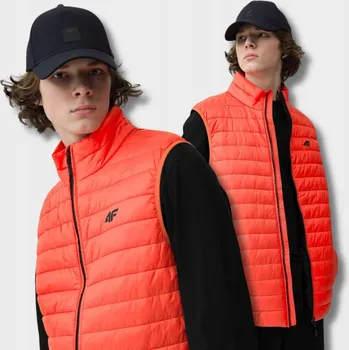 Pánská vesta 4F pánská vesta 4FSS23TDJAM082 70S oranžová, velikost M