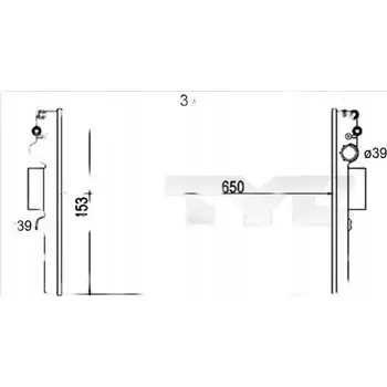 Chladič motoru TYC 715-0004-R Chladič, chlazení motoru