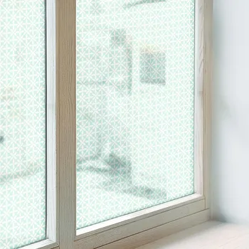 Polep vozidla Samolepicí mléčná okenní Fólie Dekorativní dýha Zelená vlna 50x116