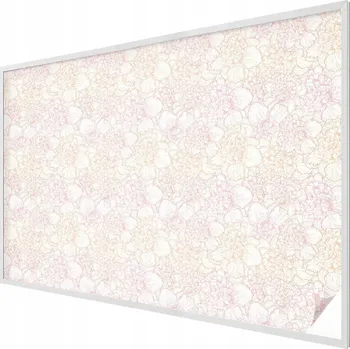 Okenní dekorace Dekorativní mléčná vitrážová fólie na okno, květinová elegance 200x146 cm