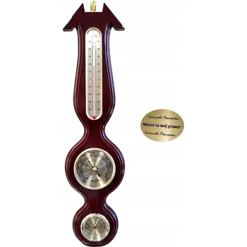 Meteostanice BAROMETR TEPLOMĚR VLHKOMĚR METEOROLOGICKÁ STANICE SKVĚLÝ DÁREK PRO BABIČKU DĚDEČKA