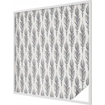 Okenní dekorace Dýha Fólie na mléčné sklo Dekorativní vitrážová s cikcakovým vzorem 100x100