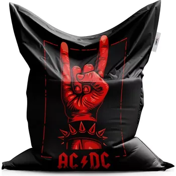 Sedací pytel Sablio Sedací vak ACDC Červená ruka - 200x140 cm