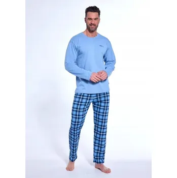 Pánské pyžamo CORNETTE PÁNSKÉ PYŽAMO DR 124/188 STRONG 2 XXL MODRÉ