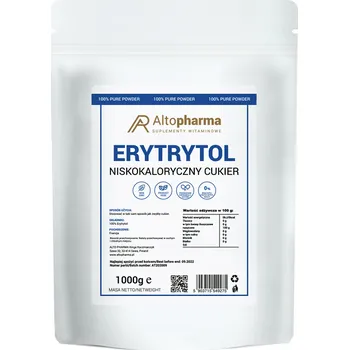 Sladidlo Alto Pharma Erythritol nízkokalorické cukr erythritol 1000g.