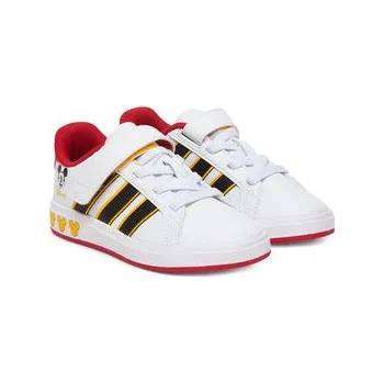 Dětská móda Sneakersy adidas Grand Court Mickey El K JQ8067 Bílá 33