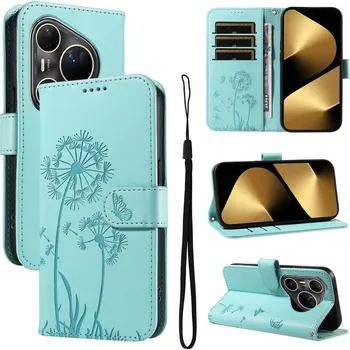 Pouzdro na tablet VSECHNONAMOBIL 129482 ART DANDELION Peněženkové pouzdro pro Huawei Pura 80 Ultra mentolové