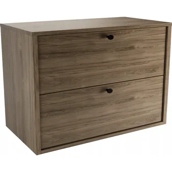 Koupelnový nábytek Koupelnová skříňka pod umyvadlo 80 cm Ořech Tmavý Belino