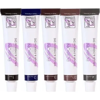 Barva na řasy a obočí Gelová henna na obočí Hairwell - grafitová