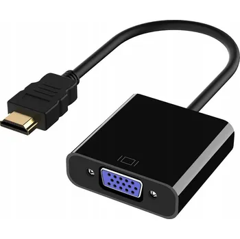 Video kabel ADAPTÉR převodník VGA D-SUB na HDMI FULL HD