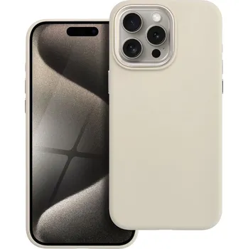 Náhradní kryt pro mobilní telefon Kryt Forcell F-Protect Frame Premium s MagSafe pro iPhone 15 Pro Max Antique White