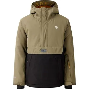 Dětská lyžařská bunda Dare2b FREEHAND II 14Y Khaki, Černá, Bílá