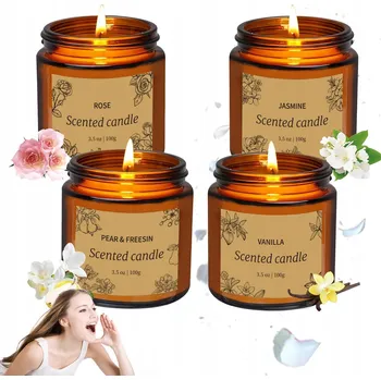 Svíčka Dárková Sada Sójové Vonné Svíčky - Dárek pro Milovanou Osobu